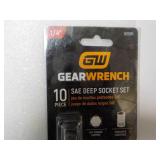 Gear Wrench 10 pc SAE Deep Socket S...