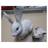 Bunny and Pig Outdoor Décor with s...