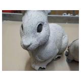 Bunny and Pig Outdoor Décor with s...