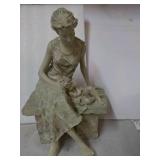 Lady with Child on Bench Décor 14 ...