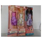 3 Posable Dolls...