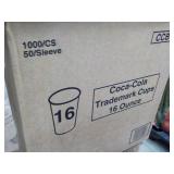 1000 Coca Cola 16 oz Cups...