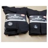 12 pair Wear Proof size 10-13 Black...