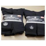 12 pair Wear Proof size 10-13 Black...