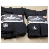 12 pair Wear Proof size 10-13 Black...
