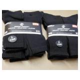 12 pair Wear Proof size 10-13 Black...