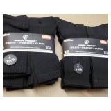 12 pair Wear Proof size 10-13 Black...