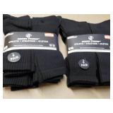 12 pair Wear Proof size 10-13 Black...