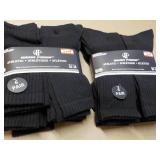 12 pair Wear Proof size 10-13 Black...