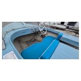 Johnson Sea-Horse 35 Outboard Motor on Spartan Trailer with Open Runabout Boat
