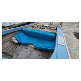 Johnson Sea-Horse 35 Outboard Motor on Spartan Trailer with Open Runabout Boat