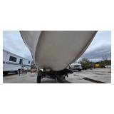 Johnson Sea-Horse 35 Outboard Motor on Spartan Trailer with Open Runabout Boat