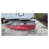 Golden Hawk Canoe - Red Hull with Grey Interior
