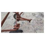 Vintage Two-Wheel Farm Cart Frame with Curved Tow Arm