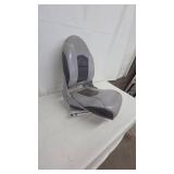 Warrior Gray Leather Boat Seat