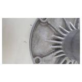 Springfield Cast Aluminum Hub Plate with Sunburst Radial Fins and 6-Bolt Pattern