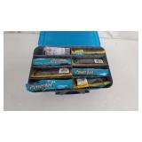 Berkley PowerBait 7 Inch Power Worms Assorted Soft Baits in Tackle Box