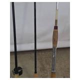 Mixed lot of 5 fishing rods