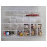 Rapala & Assorted Vintage Fishing Lures in Tackle Box - Crankbaits & Boxes