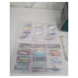 Rapala & Assorted Vintage Fishing Lures in Tackle Box - Crankbaits & Boxes