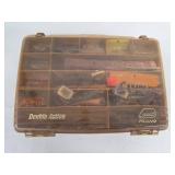 Plano Double Action Tackle Box with Assorted Fishing Lures and Accessories