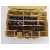 Plano Double Action Tackle Box with Assorted Soft Plastic Fishing Lures