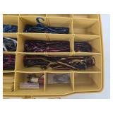 Plano Double Action Tackle Box with Assorted Soft Plastic Fishing Lures