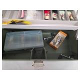 Plano Tackle Box with Assorted Fishing Lures - Copper Spoons, Crankbaits, & Feather Lures