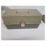 Plano Tackle Box with Assorted Fishing Lures - Copper Spoons, Crankbaits, & Feather Lures
