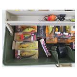 Cotton Cordell and Bomber Lures - Vintage Fishing Lures in Tackle Box