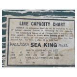 Pflueger Sea King No. 2188-2188E Reel - Made in USA with Line Capacity Card