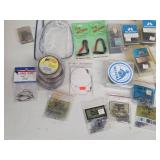 Mixed Lot Fishing Gear Assortment - Worm Hooks, Weights & Lures