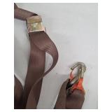 BoatBuckle Tie-Down Straps with Carabiners - Black & Brown Nylon (Assorted)