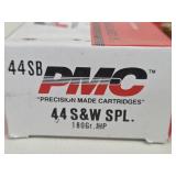 PMC 44 S&W SPL & 44 REM MAG Centerfire Pistol Cartridges (50 rounds per box) - Target Ammunition