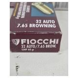 Fiocchi 32 Auto 7.65 Browning SJHP 60 gr - 50 Cartridges per Box