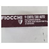 Fiocchi 9 Corto / 380 Auto FMJHP 90gr 50 Cartridges (Lot of 2)