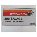 Winchester Super-X 300 Savage Rifle Cartridges - 150 Grain Silvertip