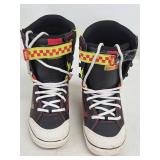 Vans Hi-Standard DX Snowboard Boots - US 9 (CM 27) Black/Neon Yellow