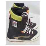 Vans Hi-Standard DX Snowboard Boots - US 9 (CM 27) Black/Neon Yellow