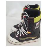 Vans Hi-Standard DX Snowboard Boots - US 9 (CM 27) Black/Neon Yellow