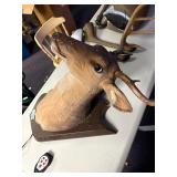 Singing buck wall mount with remote and microphone