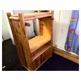 Log Furniture Tv stand with cabinet doors
