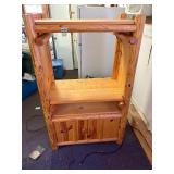 Log Furniture Tv stand with cabinet doors