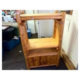 Log Furniture Tv stand with cabinet doors