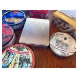 Large assortment of tins