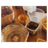 Assortment of wicker baskets