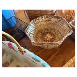 Assortment of wicker baskets