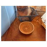 Assortment of wicker baskets