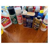 Lot of cleaning supplies