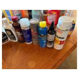 Lot of cleaning supplies